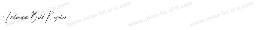Indonesia Bold Regular字体转换